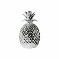 Smartgifts Urban Trends Collection  Porcelain Pineapple Figurine, Large - Silver SM2495490